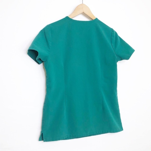 Fix technical collection, green V-neck tunic top - Picture 7 of 8